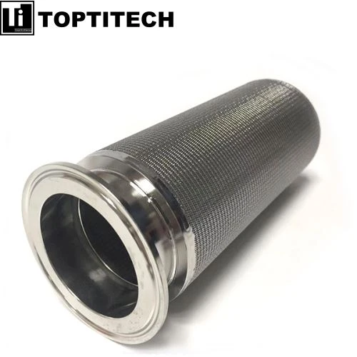 Sintering Metel Microporous Wire rhwyll Hidlydd Elfen
