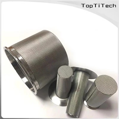 Aml-haen Sintered Metel rhwyll Hidlydd Hunan adlif 50um