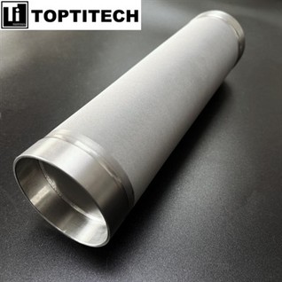 Tiwbiau Hidlo Titaniwm Sintered Gyda Diwedd Agored Dwbl